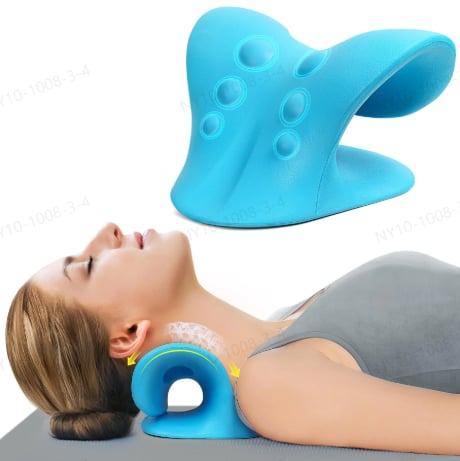 🔥 Neck Stretcher ,Neck Hump Corrector,Neck and Shoulder Relaxer Cervical Traction Device Pillow